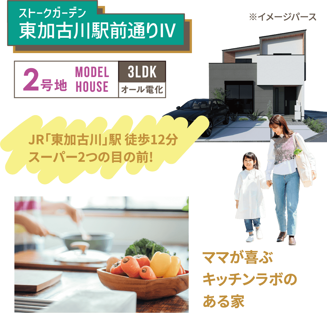 18棟モデルハウス一斉公開　SHOWA GROUP（ショウワグループ）株式会社・昭和住宅　ストークガーデン東加古川駅前通りⅣ2号地モデルハウス　メイン画像