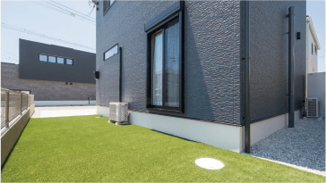 18棟モデルハウス一斉公開　SHOWA GROUP（ショウワグループ）株式会社・昭和住宅　ストークガーデン野口町野口2号地モデルハウス　庭