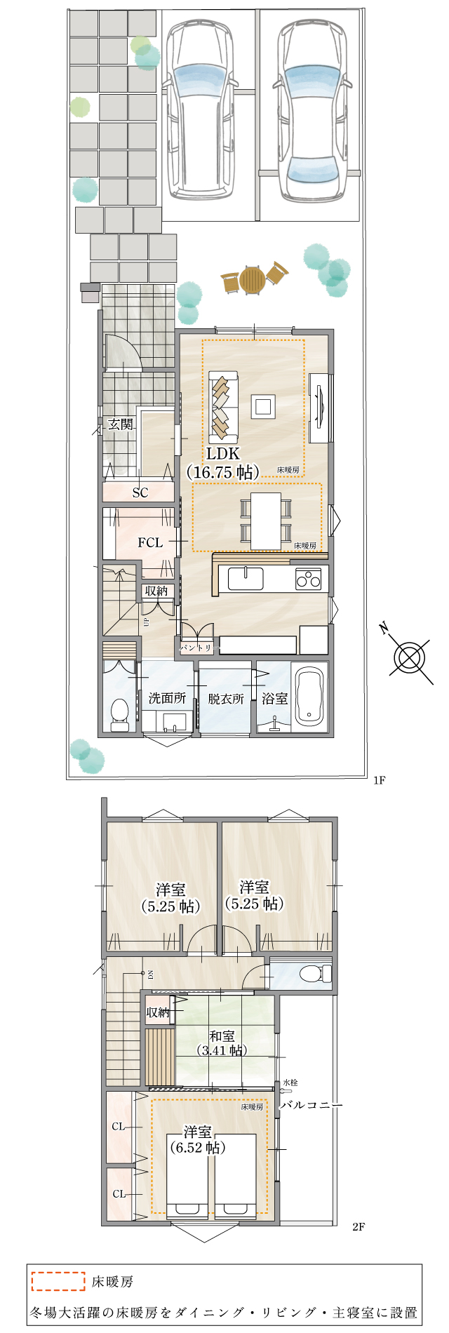 ストークビレッジ東加古川グランレジデンス2号地モデルハウス　SHOWA GROUP（ショウワグループ）株式会社・昭和住宅 間取りプラン