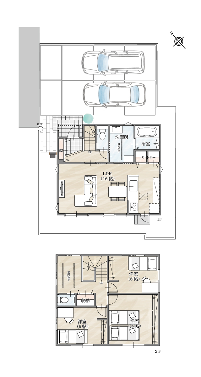 ストークビレッジ東加古川グランレジデンス5号地モデルハウス　SHOWA GROUP（ショウワグループ）株式会社・昭和住宅 間取りプラン