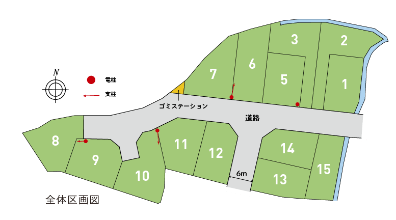 加古川市 ブライトシティ加古川町木村 区画図・ランドプラン