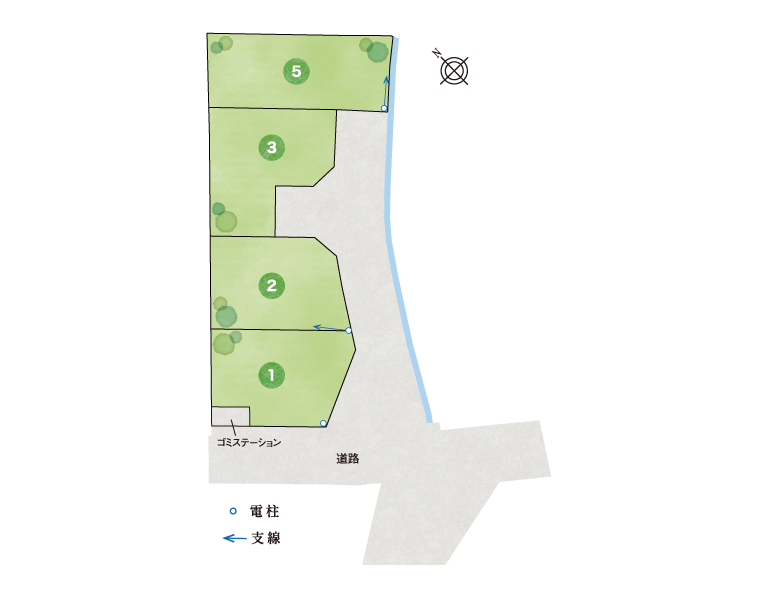 加古川市　ブライトシティ加古川町木村Ⅰ 区画図・ランドプラン