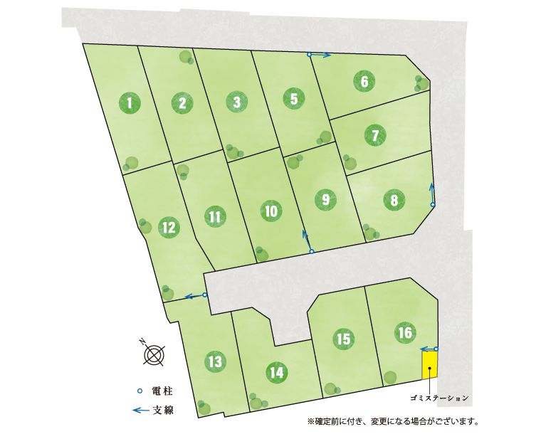 加古川市　ブライトシティ加古川町木村Ⅲ 区画図・ランドプラン