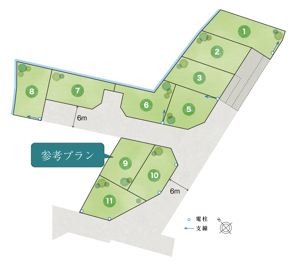 加古川市　ブライトシティ加古川町木村Ⅱ HIKARI 区画図