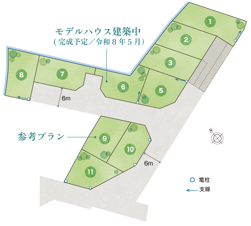 加古川市　ブライトシティ加古川町木村Ⅱ HIKARI 区画図