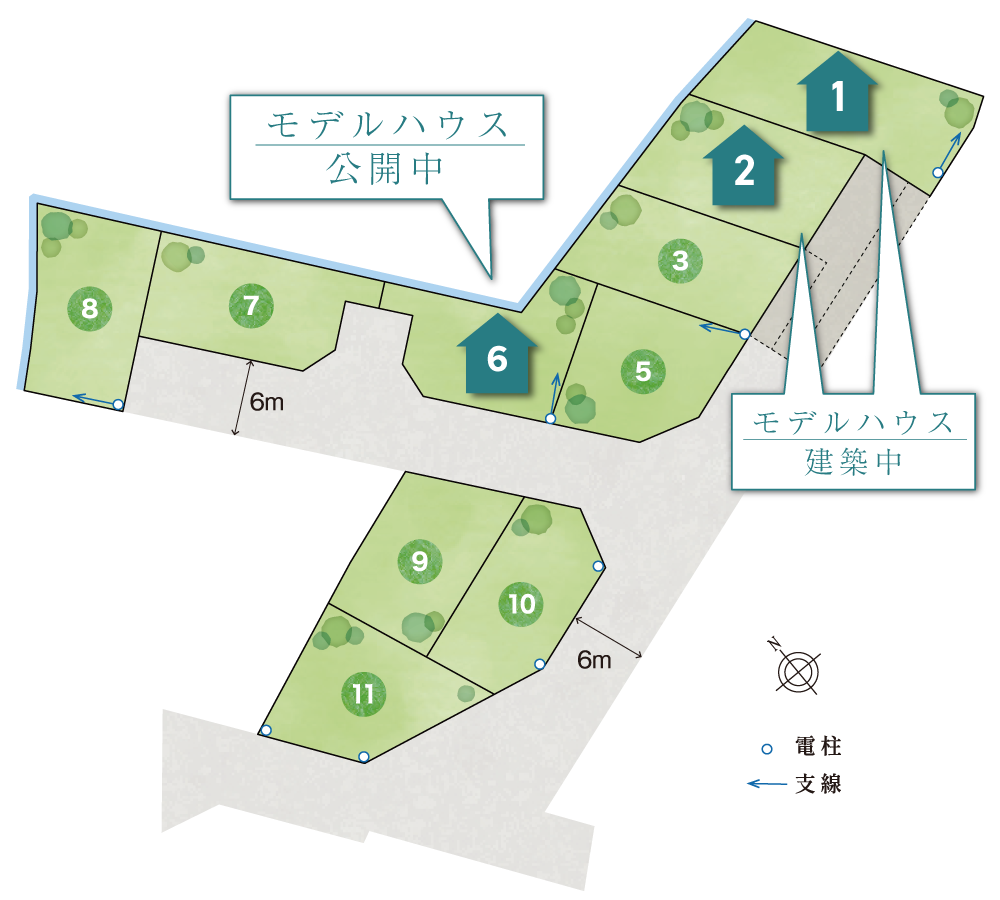 加古川市　ブライトシティ加古川町木村Ⅱ HIKARI 区画図