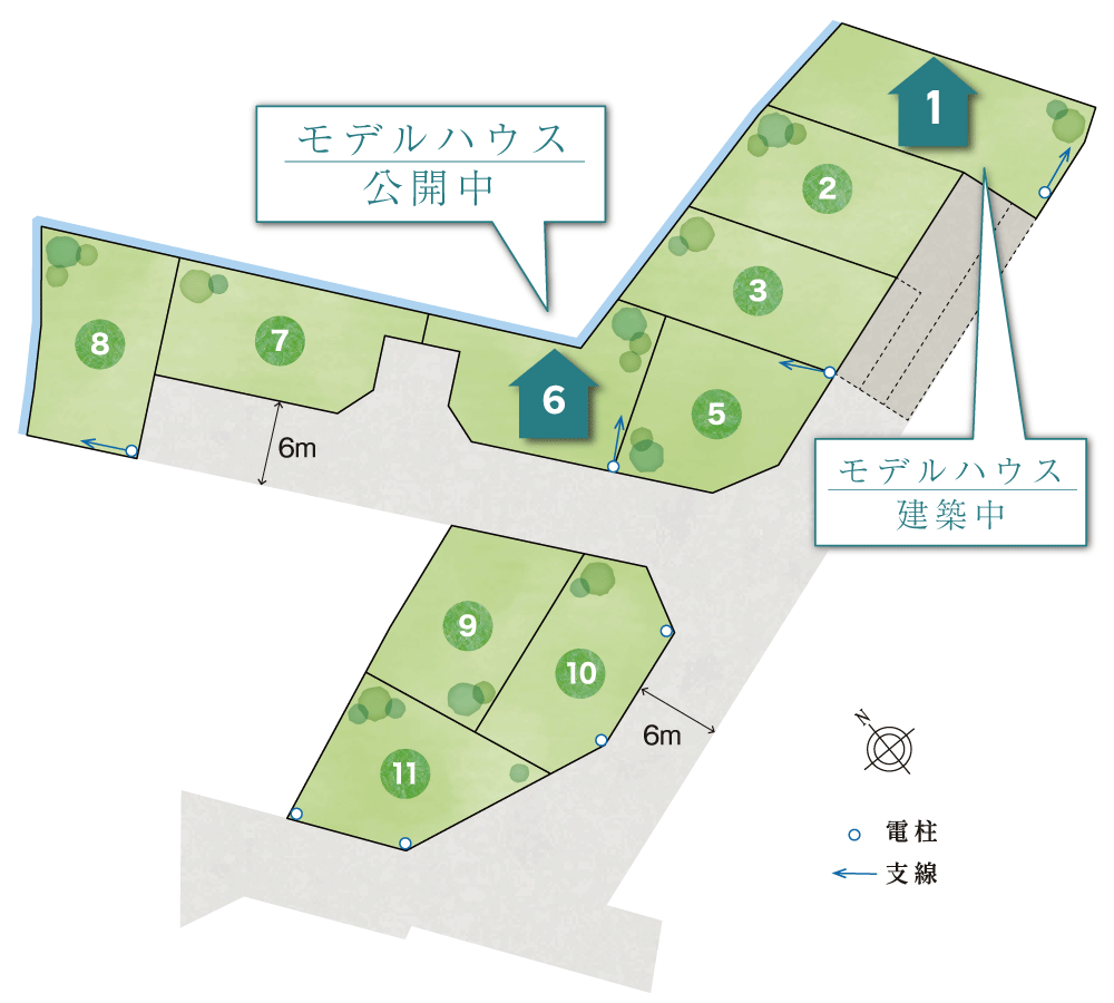 加古川市　ブライトシティ加古川町木村Ⅱ HIKARI 区画図