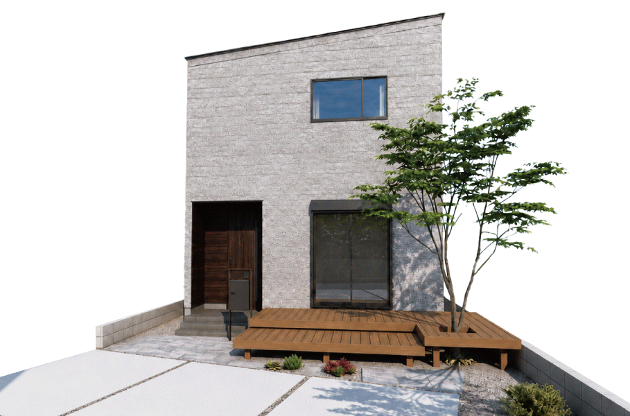 加古川市　ブライトシティ加古川町木村Ⅱ1号地　外観パース