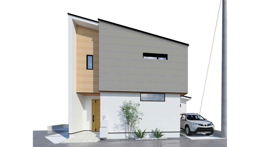 加古川市　ブライトシティ加古川町木村Ⅱ6号地　外観パース