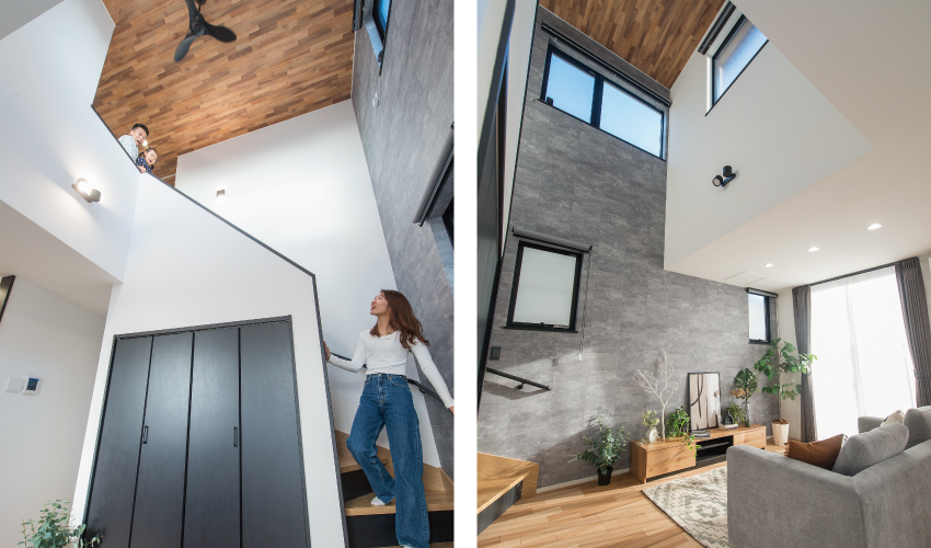 ストークガーデン東加古川駅前通りⅣ　1号地モデル　吹き抜け