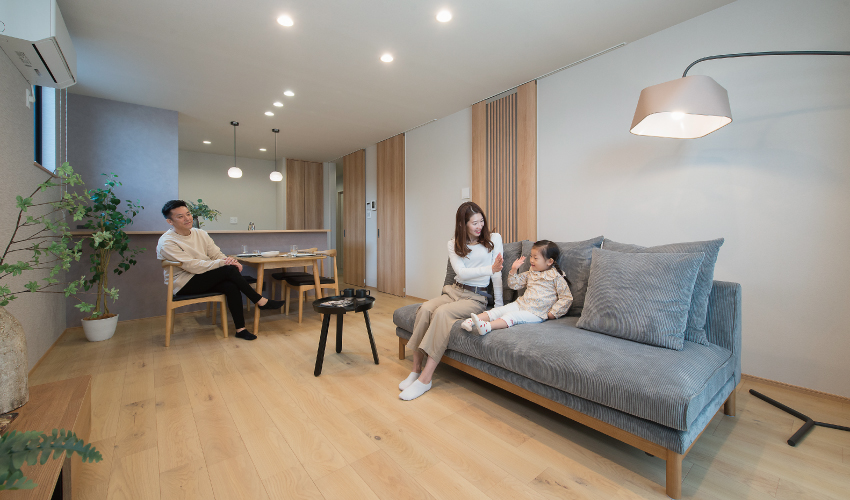 ストークビレッジ東加古川グランレジデンス　2号地モデル　リビング