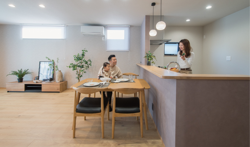 ストークビレッジ東加古川グランレジデンス　2号地モデル　ダイニング