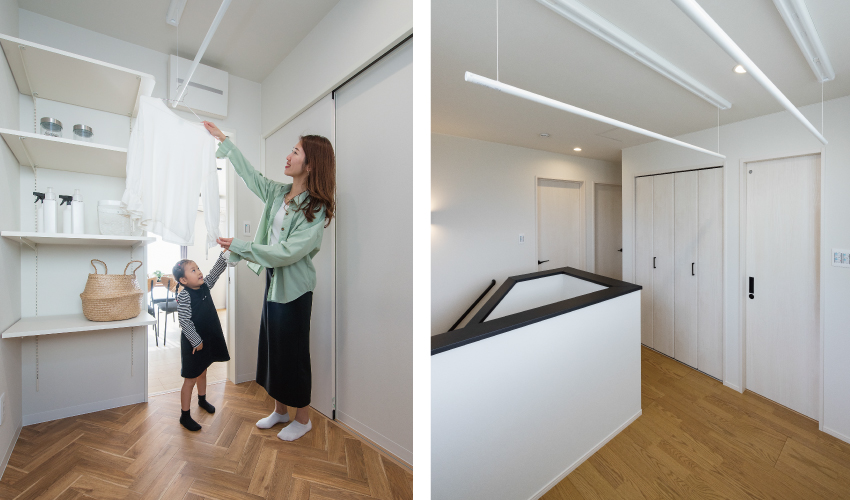 ストークビレッジ東加古川グランレジデンス　5号地モデル　洗面所・サンルーム