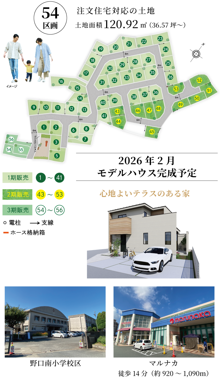 リアルサイズ展示場見学会　SHOWA GROUP株式会社（昭和住宅）　ストークビレッジ加古川センターコート　区画図