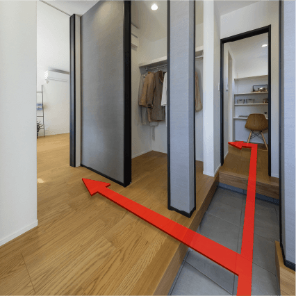 リアルサイズ展示場見学会　SHOWA GROUP株式会社（昭和住宅）　ストークガーデン東加古川駅前通りⅣ2号地　便利な動線で流れる暮らし