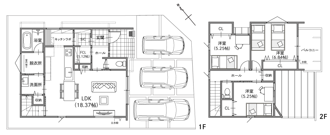 リアルサイズ展示場見学会　SHOWA GROUP株式会社（昭和住宅）　ストークガーデン東加古川駅前通りⅣ2号地　プラン・間取り