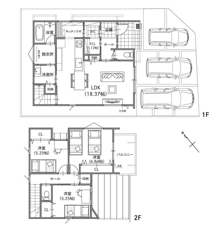 リアルサイズ展示場見学会　SHOWA GROUP株式会社（昭和住宅）　ストークガーデン東加古川駅前通りⅣ2号地　プラン・間取り