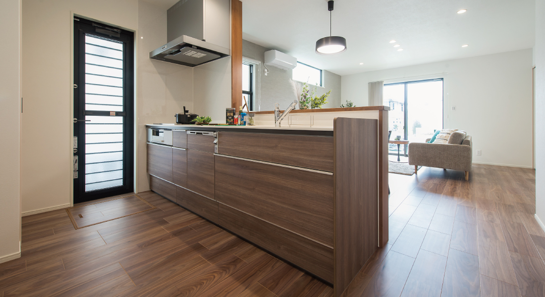 姫路エリア新築一戸建てモデルハウス見学会開催　SHOWA GROUP株式会社（昭和住宅）　ストークガーデン姫路八代緑ヶ丘3号地　モデルハウス　キッチン