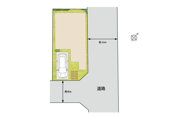 加古川市　平岡北小学校前1区画　昭和住宅　区画図