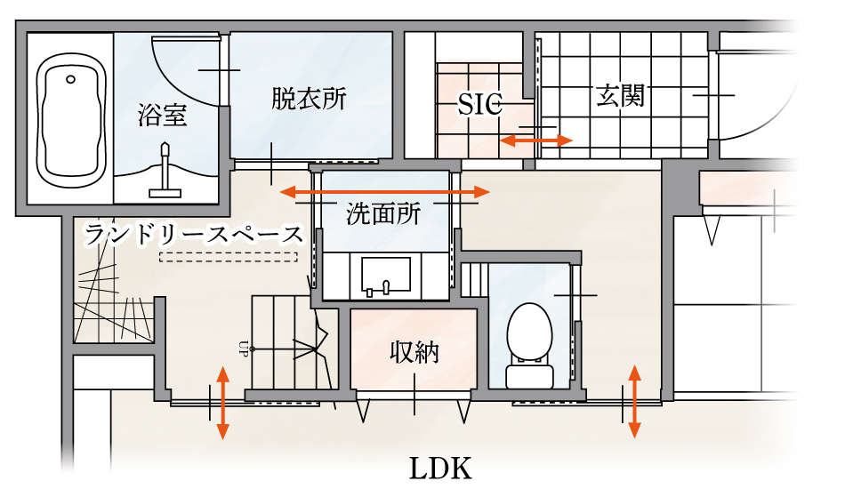 お客様が建てた家完成お披露目会　玄関ホール