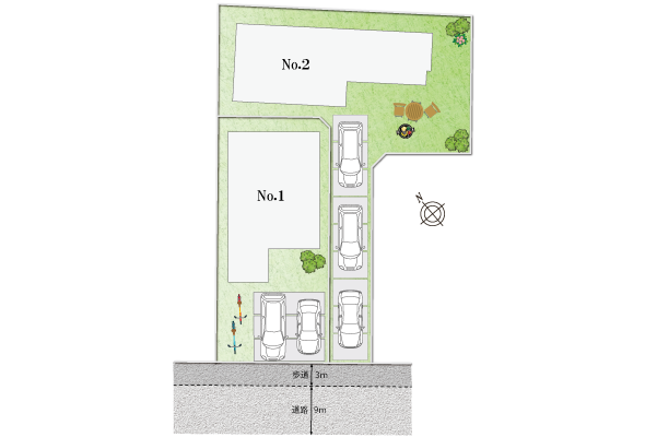 加古川市　ストークガーデン浜の宮パークサイド　昭和住宅　区画図