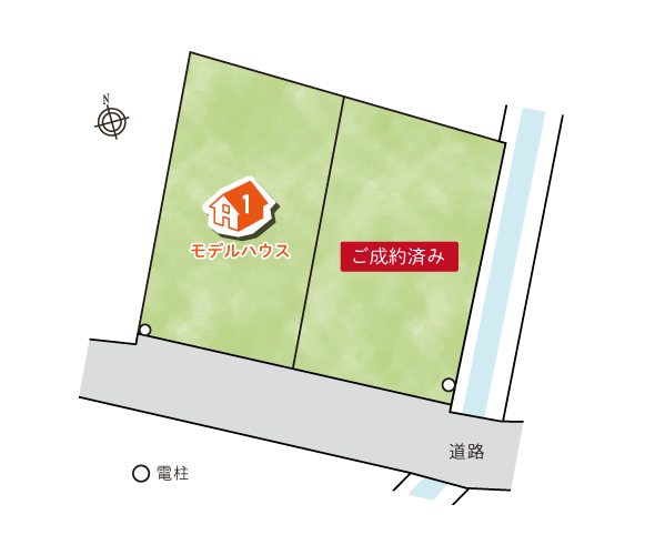 加古川市　ストークガーデン東神吉町西井ノ口　昭和住宅　区画図