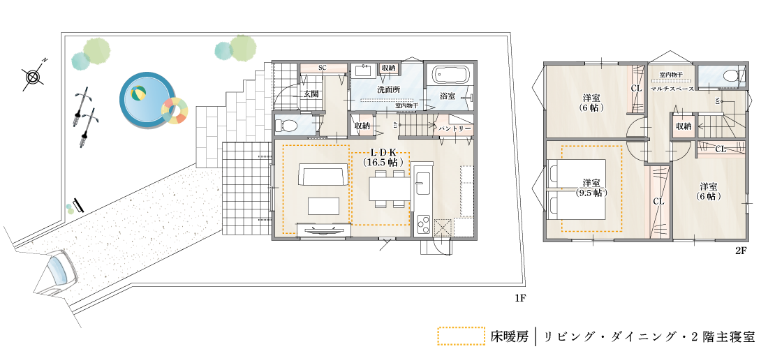 明石市　ストークガーデン平岡南小学校前2号地モデルハウス　SHOWA GROUP（ショウワグループ）・昭和住宅 プラン