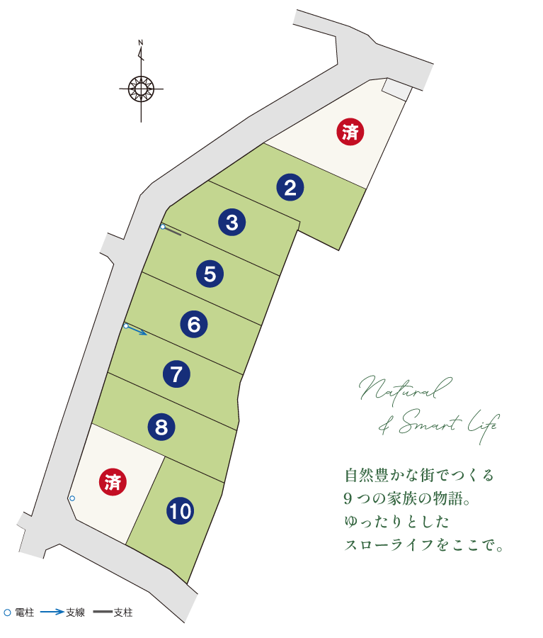 ストークガーデン加古川レイクサイドタウン　区画図