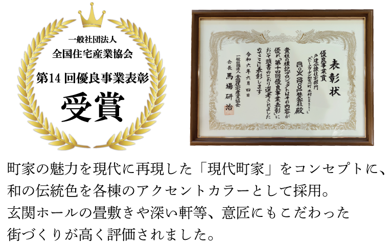 2024年第14回全住協優良事業表彰