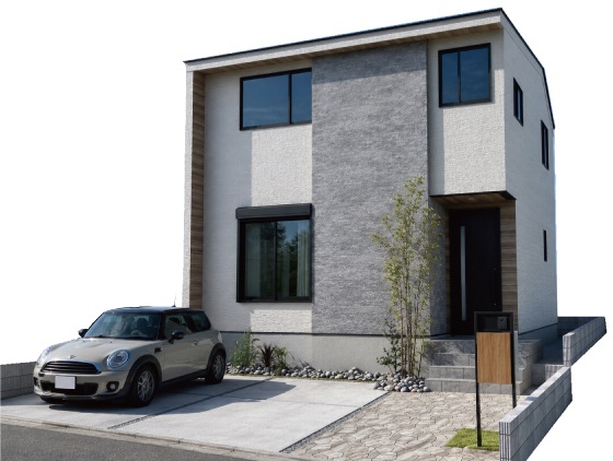 モデルハウス1号地の完成予想パース