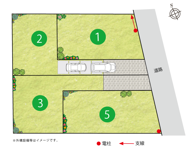 ストークガーデン野口町北野　区画図