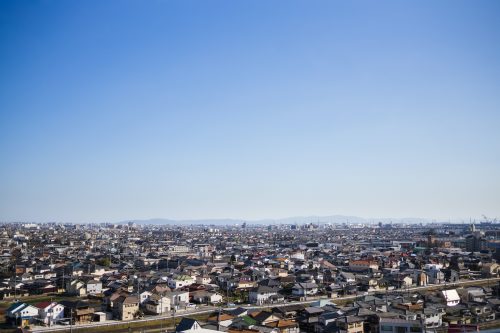 住宅地のパノラマ