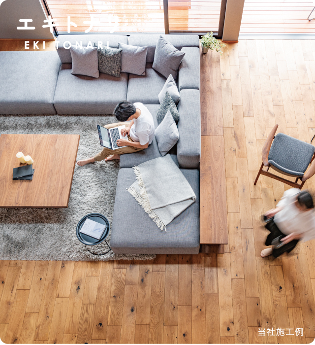 明石市二見町西二見　ストークビレッジ明石西二見駅前レジデンス　SHOWAGROUP（ショウワグループ）　メインビジュアル　展示場内観