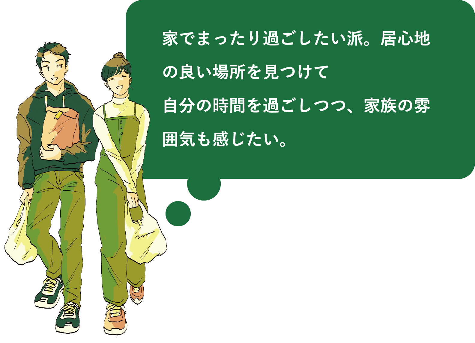 加古川市 ストークビレッジ東加古川ヴェルデシティ　SHOWA GROUP（ショウワグループ）（株）　昭和住宅　イラスト人物