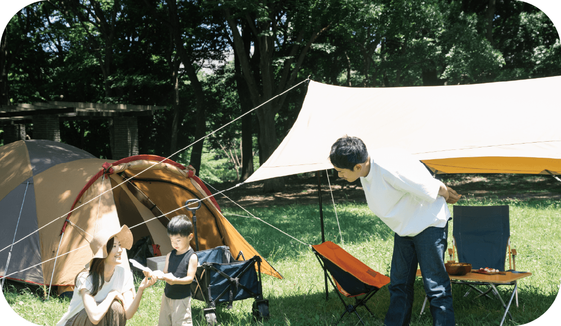 加古川市 ストークビレッジ東加古川ヴェルデシティ　SHOWA GROUP（ショウワグループ）（株）　昭和住宅　OUT DOOR STYLE家族写真