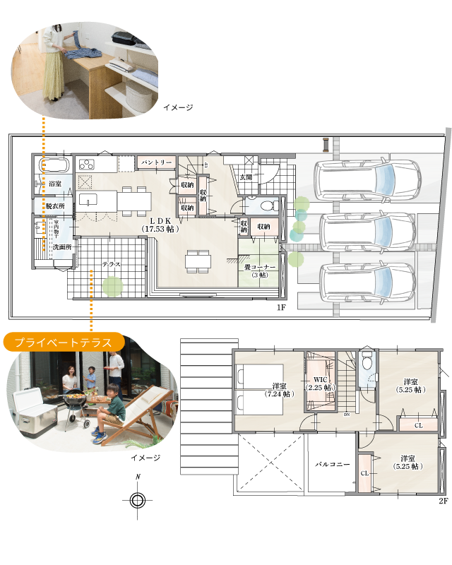 加古郡播磨町　ストークビレッジ稲美町国岡17号地モデルハウス　SHOWA GROUP（ショウワグループ）株式会社・昭和住宅 間取りプラン