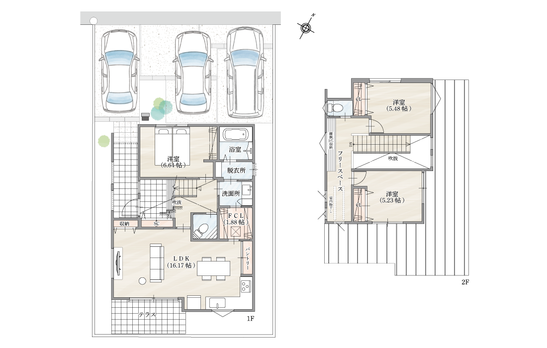 加古郡播磨町　ストークビレッジ稲美町国岡8号地モデルハウス　SHOWA GROUP（ショウワグループ）株式会社・昭和住宅 間取りプラン