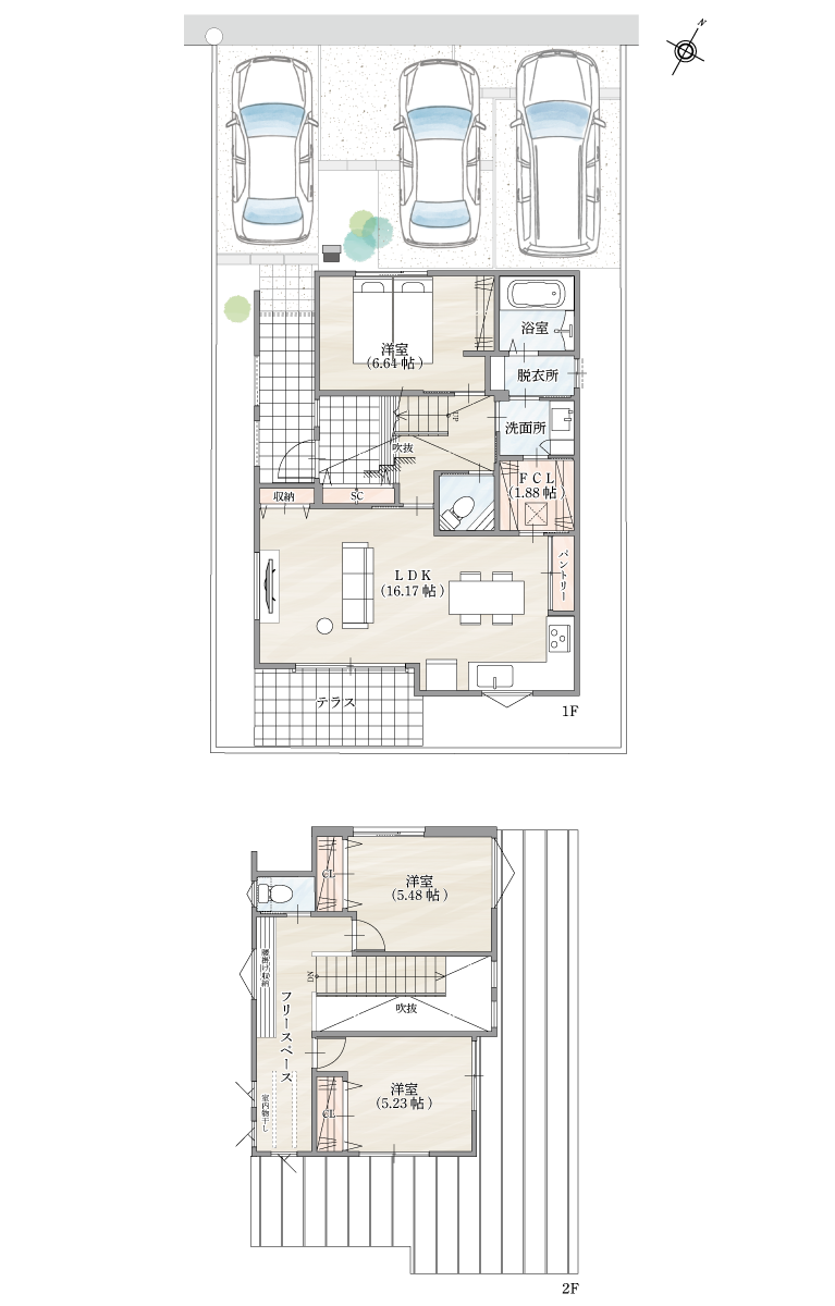 加古郡播磨町　ストークビレッジ稲美町国岡8号地モデルハウス　SHOWA GROUP（ショウワグループ）株式会社・昭和住宅 間取りプラン