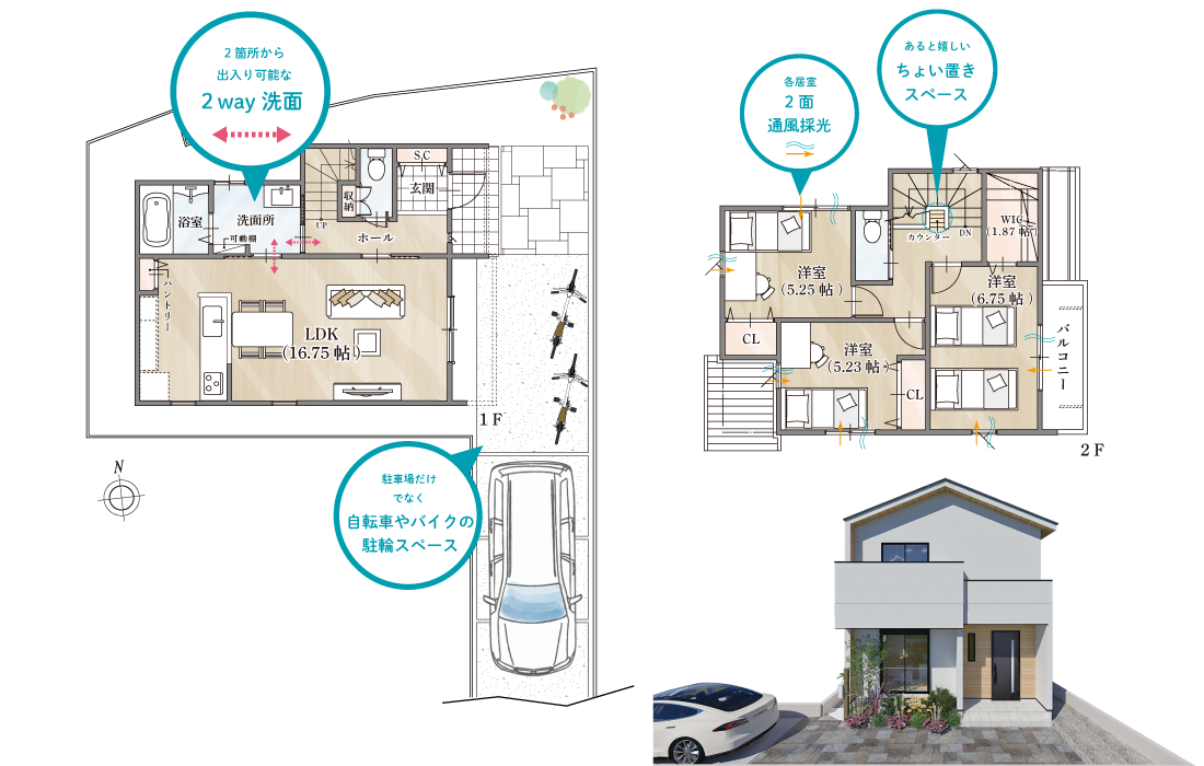 明石市　ストークビレッジ魚住町清水北　SHOWA GROUP（ショウワグループ）（株）　昭和住宅　3号地参考プラン