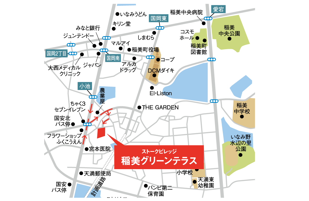 自由設計　土地探し　SHOWA GROUP（ショウワグループ）株式会社・昭和住宅　ストークビレッジ稲美グリーンテラス　マップ