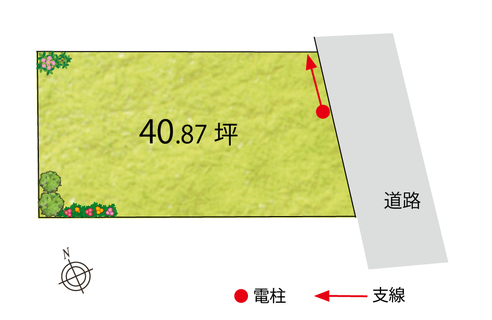 自由設計　土地探し　SHOWA GROUP（ショウワグループ）株式会社・昭和住宅　ストークガーデン野口町北野1号地区画図