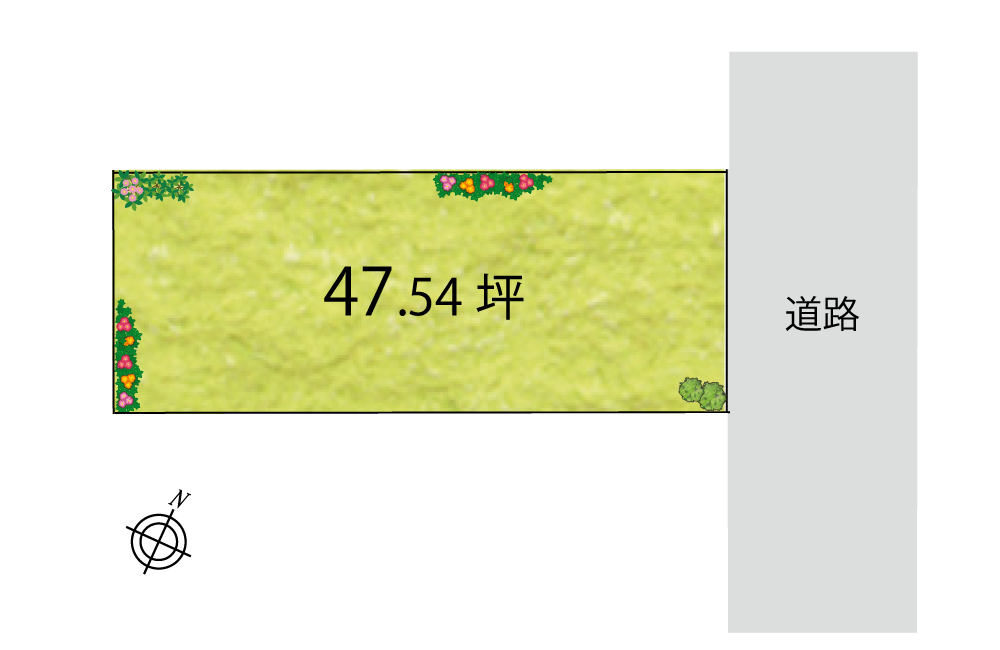 自由設計　土地探し　SHOWA GROUP（ショウワグループ）株式会社・昭和住宅　ストークガーデン新野辺北町パークサイド6号地区画図