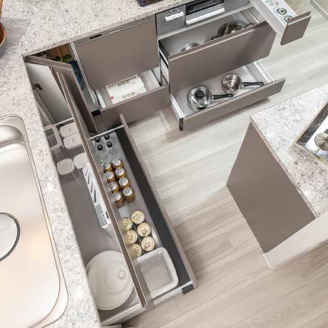 キッチン引き出し収納