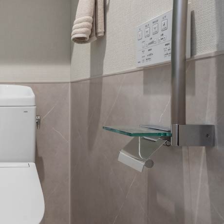 ガラス棚付きペーパーフォルダ