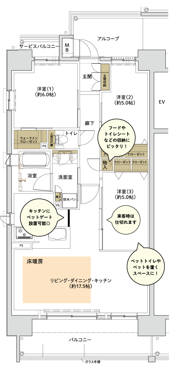 リベール東加古川駅前通り　間取り・プラン