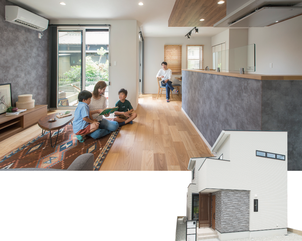モデルハウス特集　ストークガーデン新野辺北町パークサイド1号地モデルハウス　SHOWA GROUP（ショウワグループ）株式会社・昭和住宅　LDK
