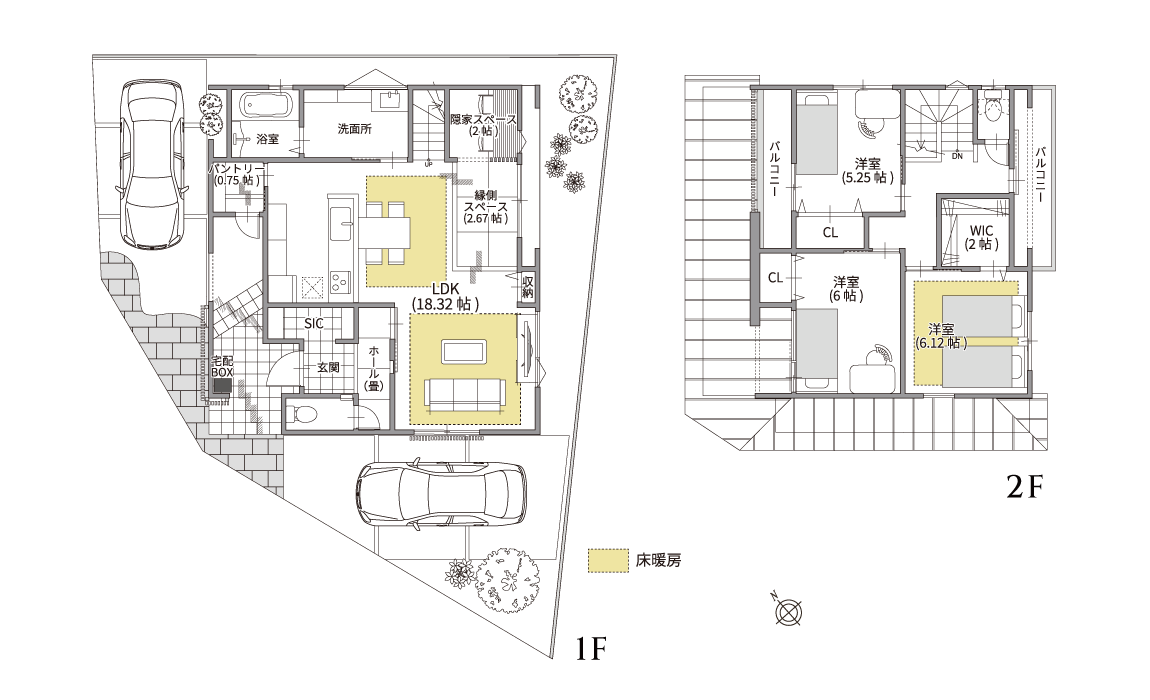 加古川町木村komachi1号地モデルハウス　SHOWA GROUP（ショウワグループ）株式会社・昭和住宅 間取りプラン