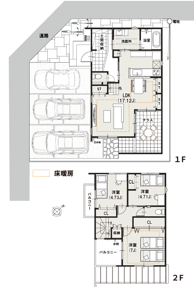 ストークビレッジ加古川センターコート40号地モデルハウス　SHOWA GROUP（ショウワグループ）株式会社・昭和住宅 間取りプラン