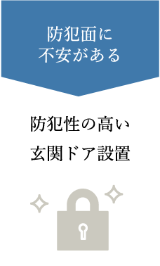 防犯性の高い玄関ドア設置