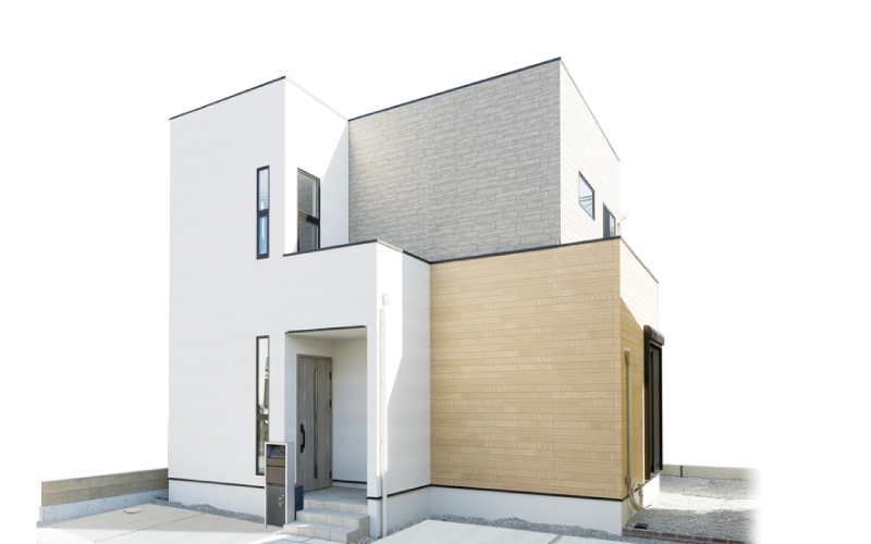 白×グレーで仕上げた明るい家 の画像10